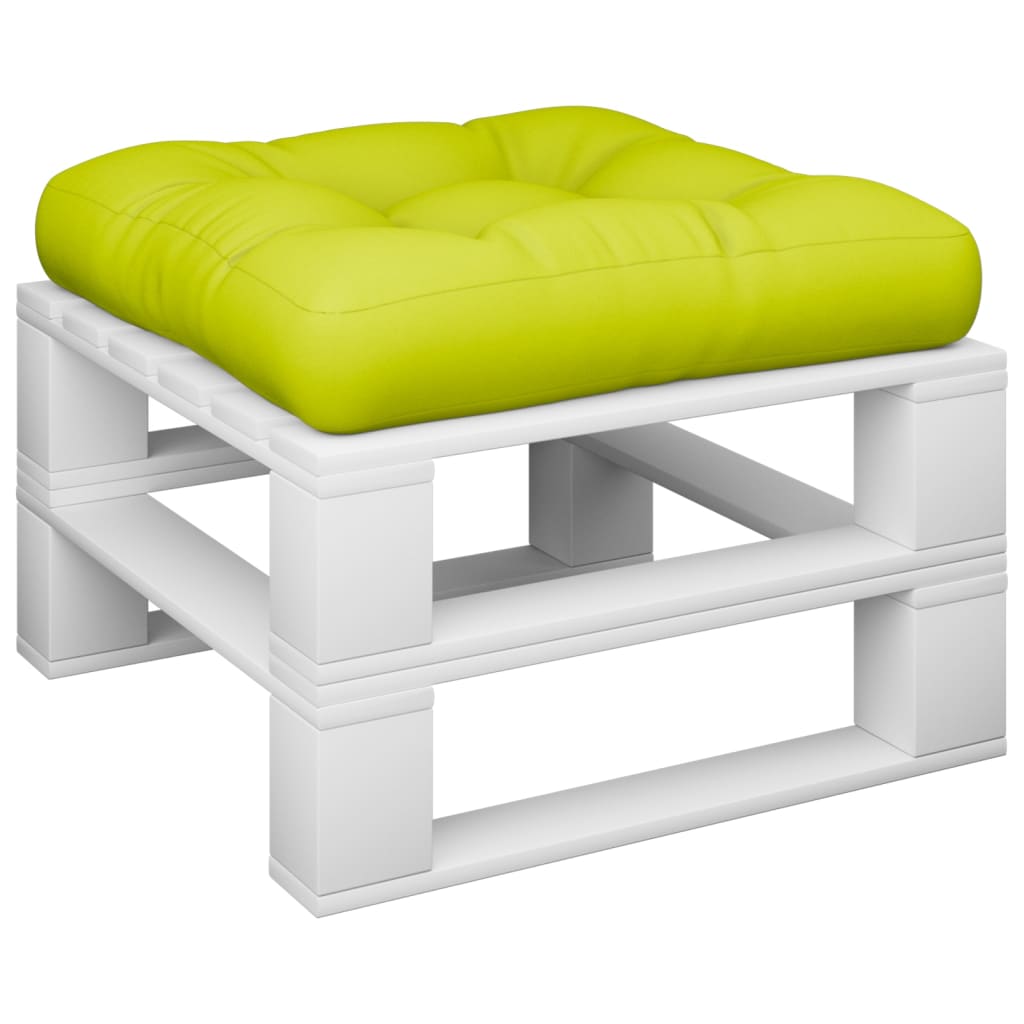 vidaXL Pallet Cushion Bright Green 50x50x12 cm Fabric
