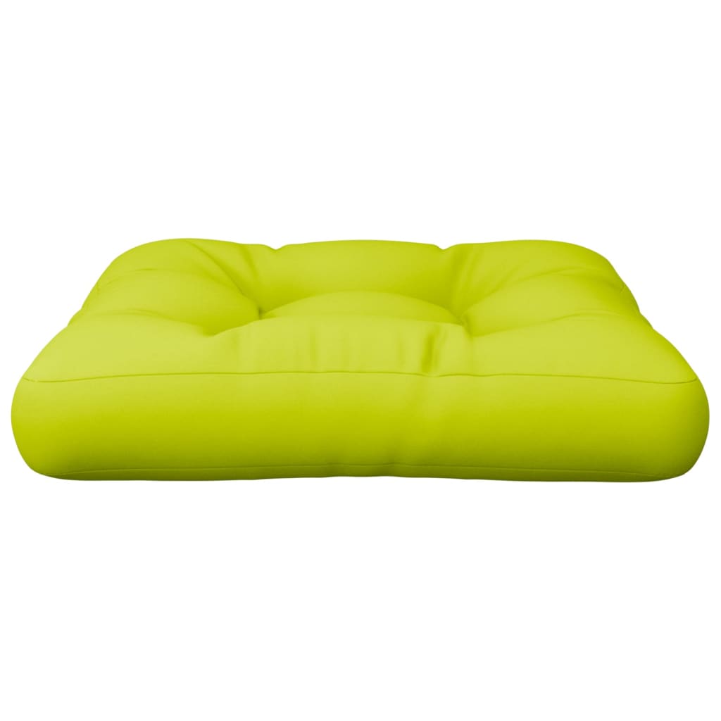 vidaXL Pallet Cushion Bright Green 50x50x12 cm Fabric