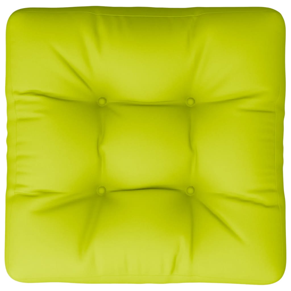 vidaXL Pallet Cushion Bright Green 50x50x12 cm Fabric
