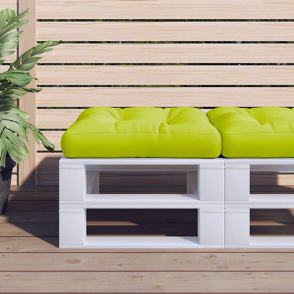 vidaXL Pallet Cushion Bright Green 50x50x12 cm Fabric