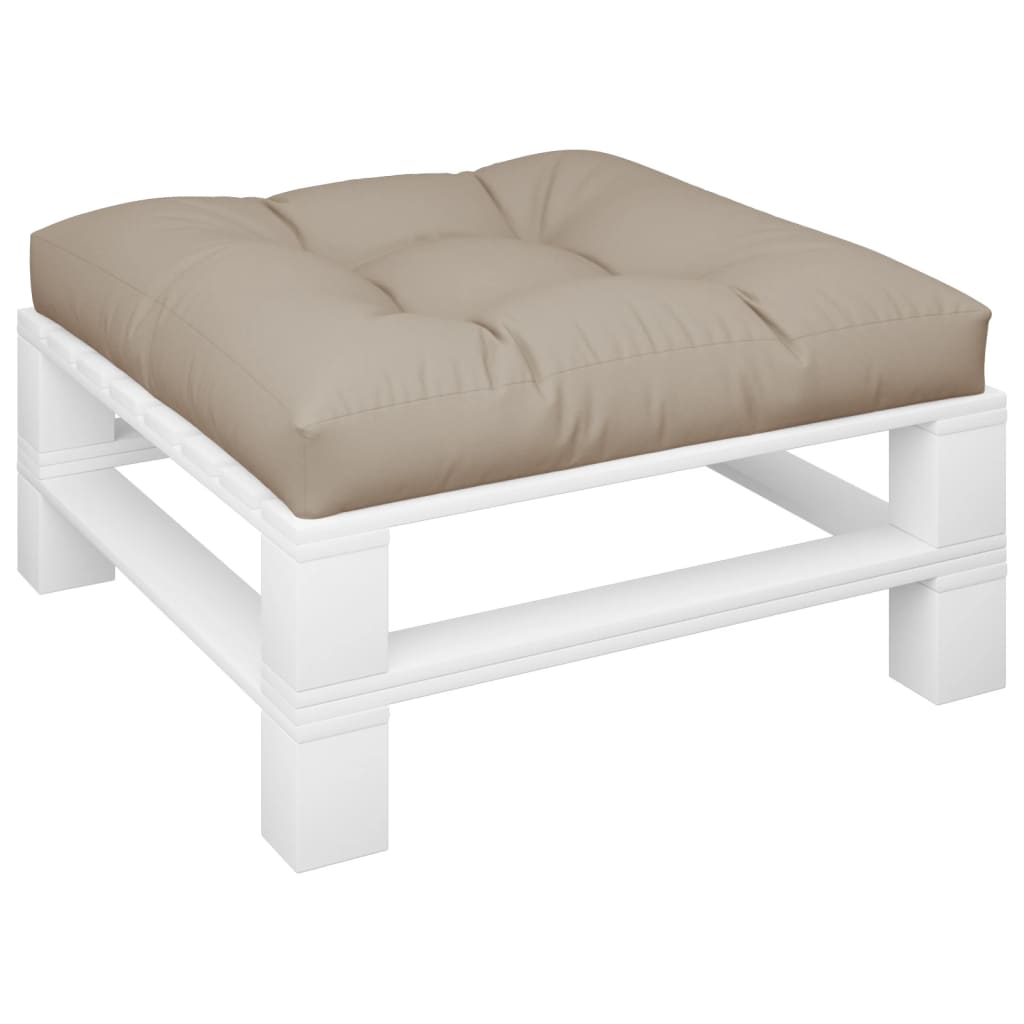 vidaXL Pallet Cushion Taupe 70x70x12 cm Fabric