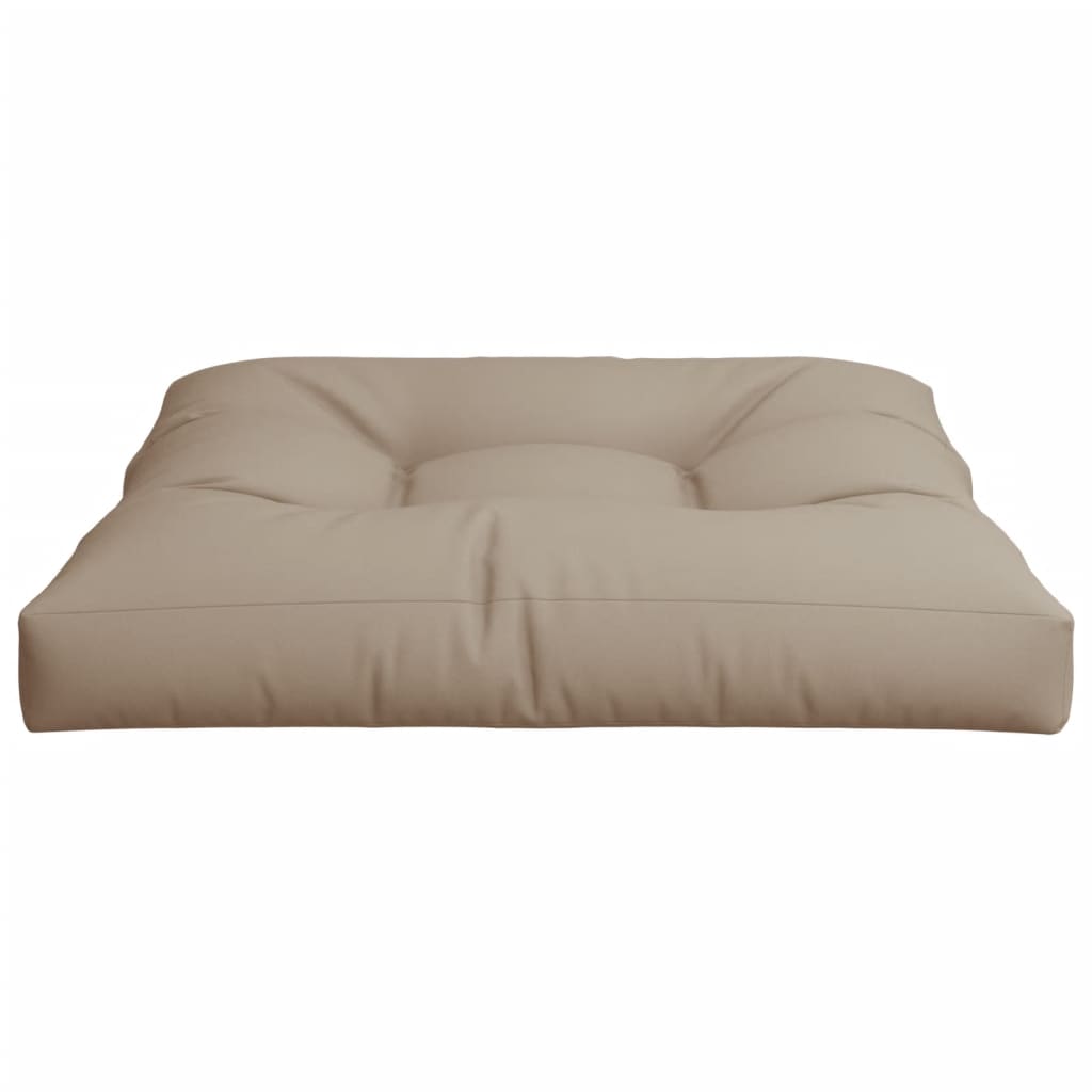 vidaXL Pallet Cushion Taupe 70x70x12 cm Fabric