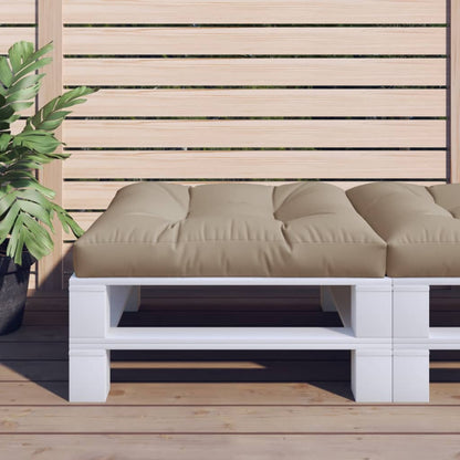vidaXL Pallet Cushion Taupe 70x70x12 cm Fabric