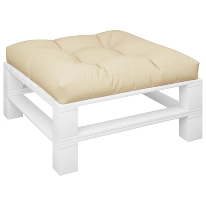 vidaXL Pallet Cushion Beige 80x80x12 cm Fabric