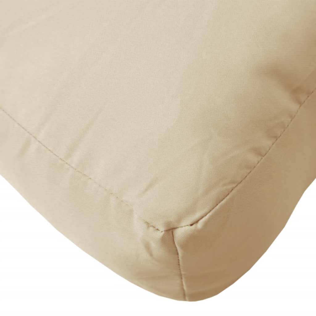 vidaXL Pallet Cushion Beige 80x80x12 cm Fabric