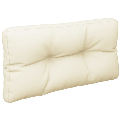 vidaXL Pallet Cushion Cream 80x40x12 cm Fabric