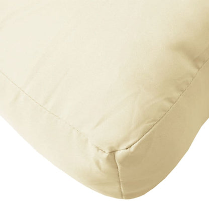 vidaXL Pallet Cushion Cream 80x40x12 cm Fabric