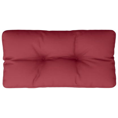 vidaXL Pallet Cushion Wine Red 80x40x12 cm Fabric