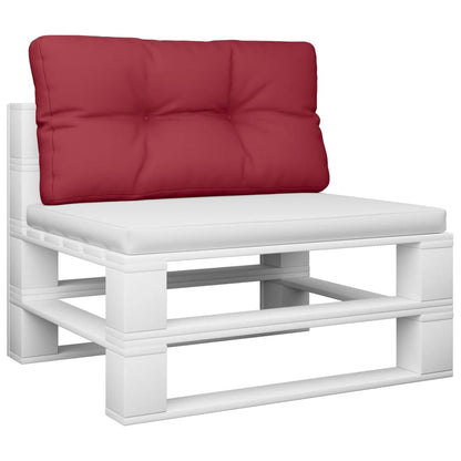 vidaXL Pallet Cushion Wine Red 80x40x12 cm Fabric