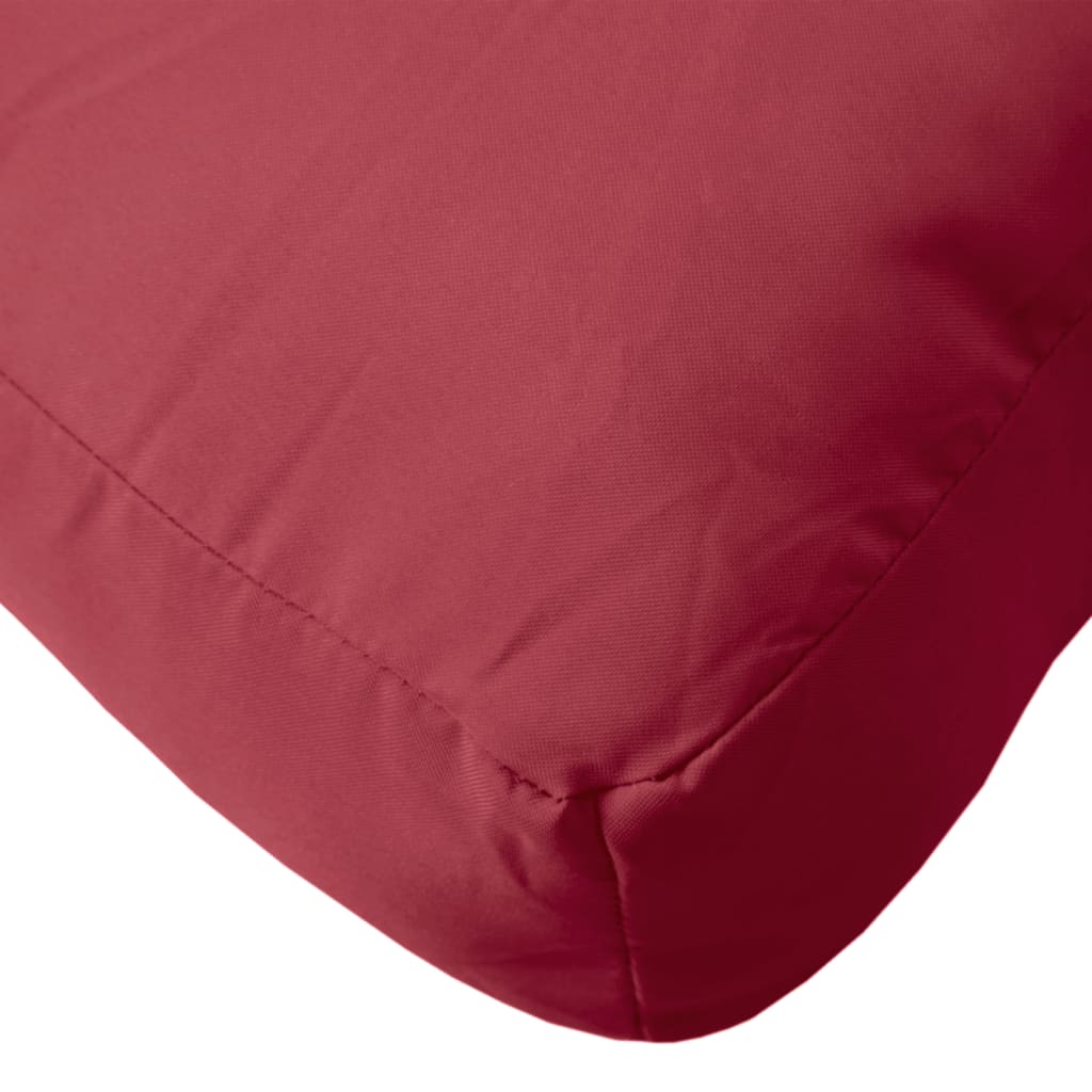vidaXL Pallet Cushion Wine Red 80x40x12 cm Fabric