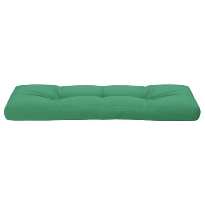 vidaXL Pallet Cushion Green 120x40x12 cm Fabric