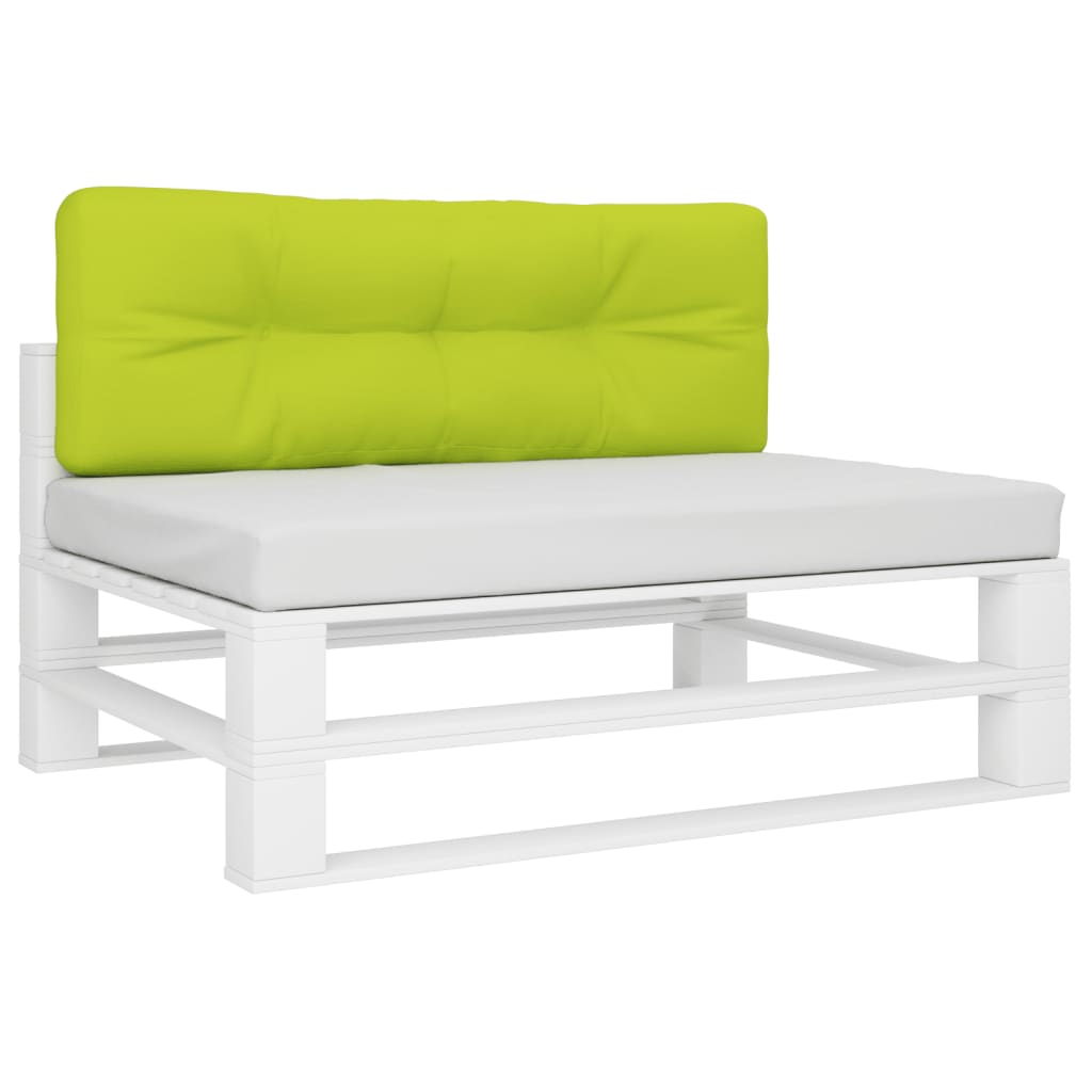 vidaXL Pallet Cushion Bright Green 120x40x12 cm Fabric