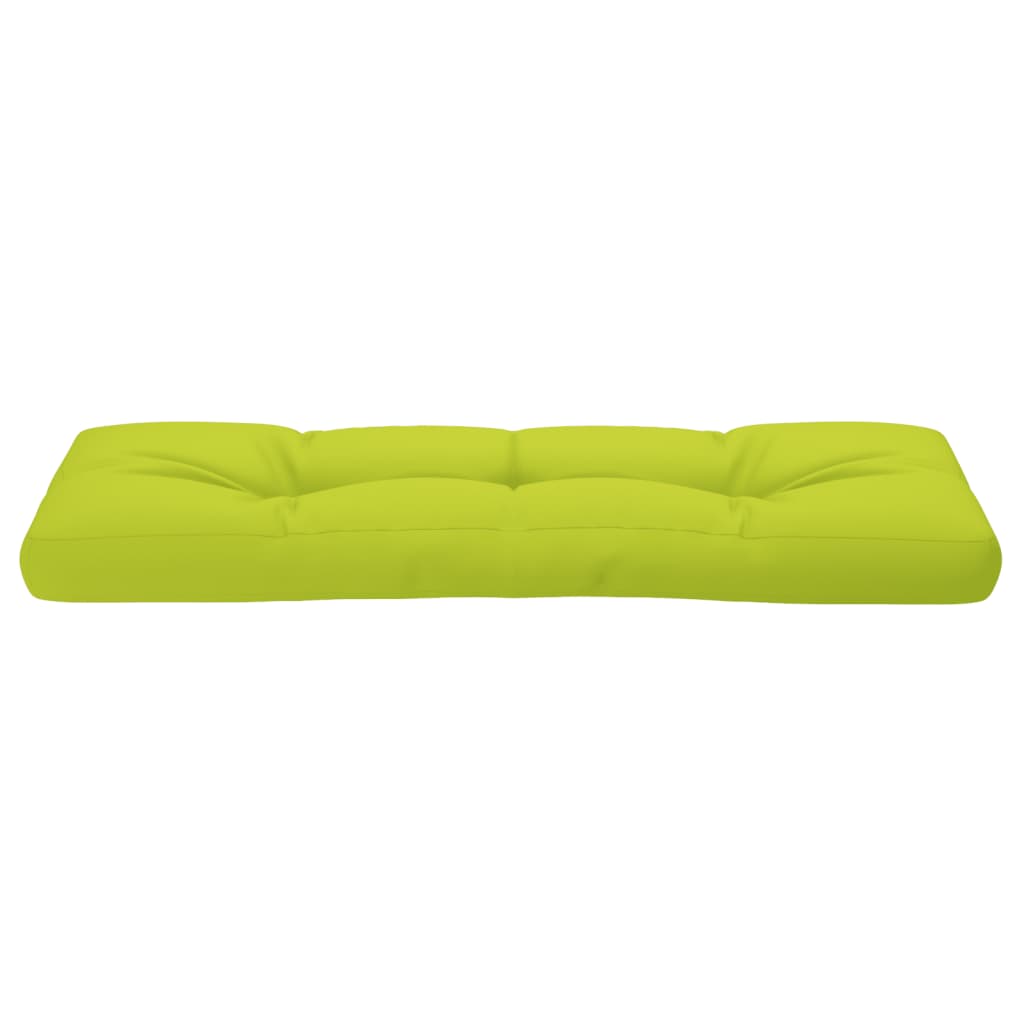 vidaXL Pallet Cushion Bright Green 120x40x12 cm Fabric