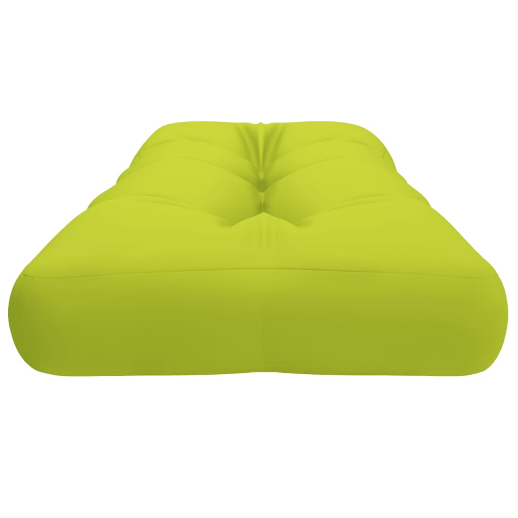 vidaXL Pallet Cushion Bright Green 120x40x12 cm Fabric