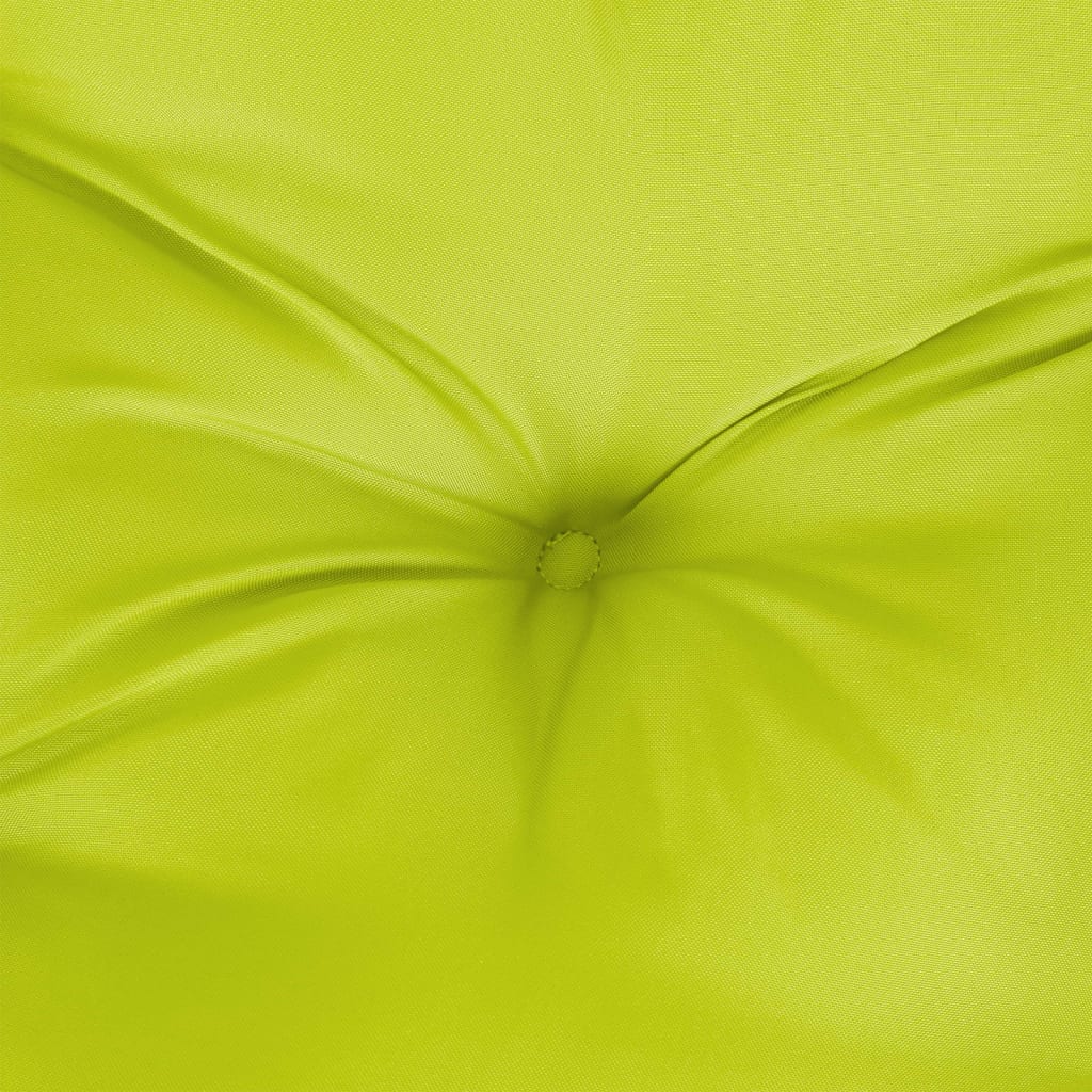 vidaXL Pallet Cushion Bright Green 120x40x12 cm Fabric