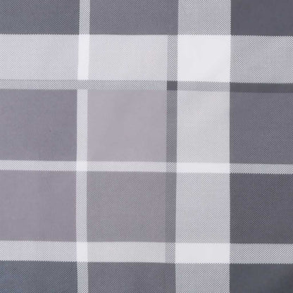 vidaXL Pallet Cushion Grey Check Pattern 120x40x12 cm Fabric