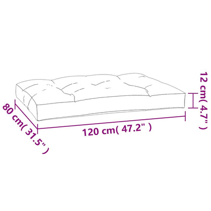 vidaXL Pallet Cushions 5 pcs Multicolour Fabric