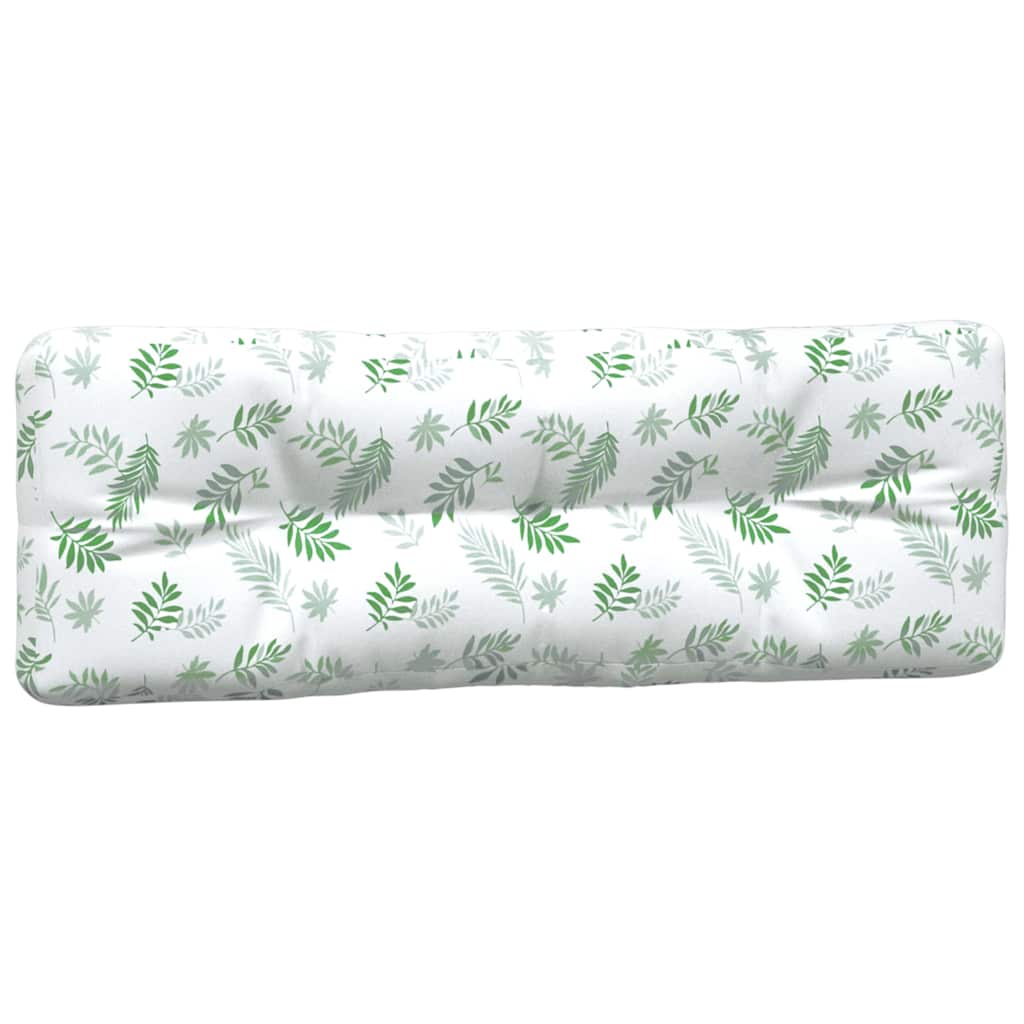 vidaXL Pallet Cushions 5 pcs Leaf Pattern Fabric