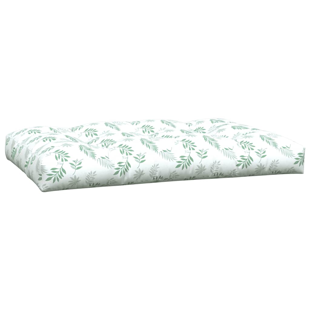 vidaXL Pallet Cushions 5 pcs Leaf Pattern Fabric