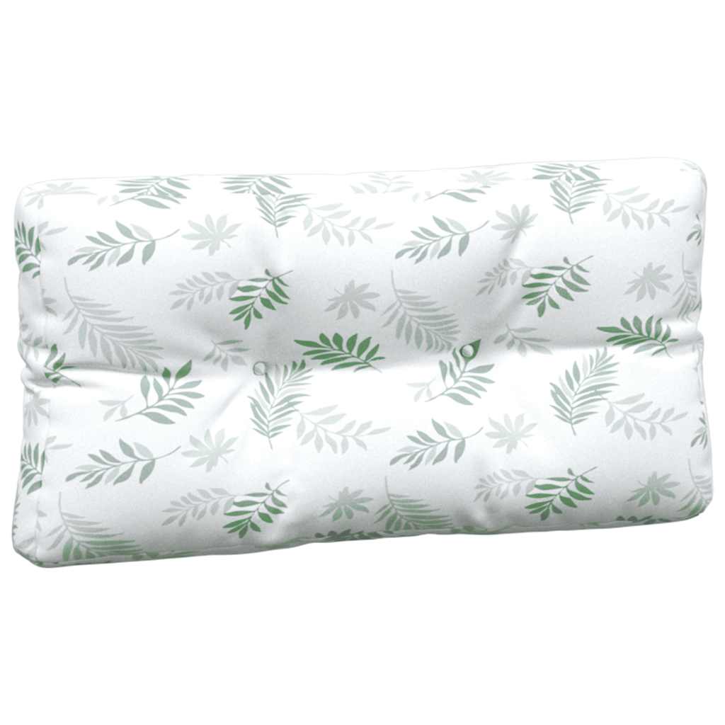 vidaXL Pallet Cushions 5 pcs Leaf Pattern Fabric