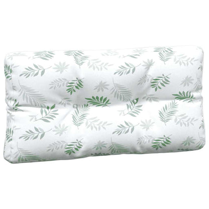 vidaXL Pallet Cushions 5 pcs Leaf Pattern Fabric
