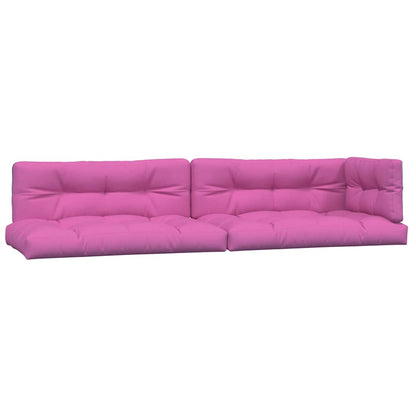 vidaXL Pallet Cushions 5 pcs Pink Fabric
