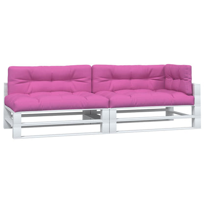vidaXL Pallet Cushions 5 pcs Pink Fabric
