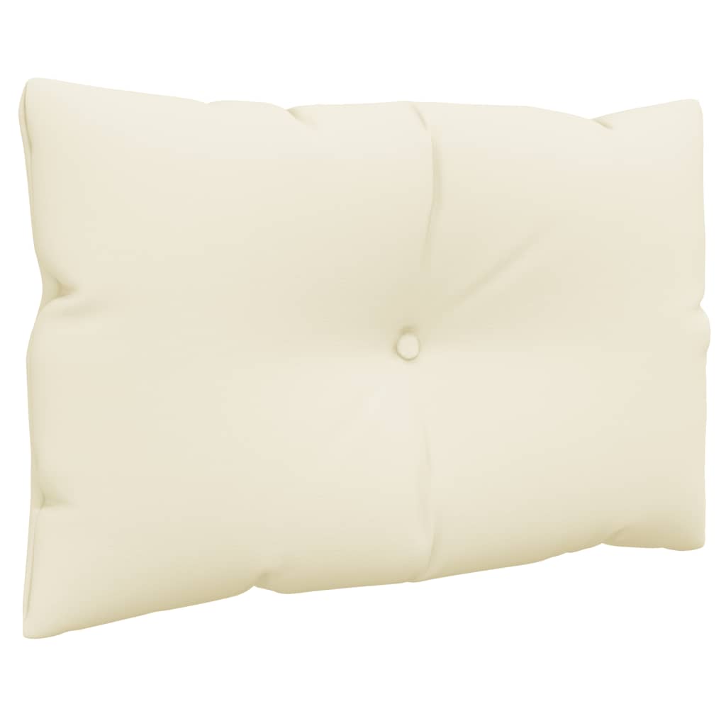 vidaXL Pallet Cushions 3 pcs Cream Fabric