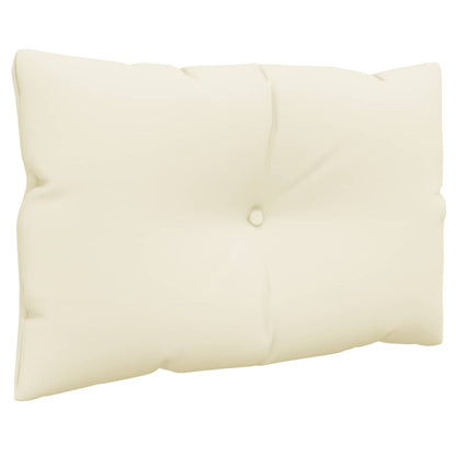 vidaXL Pallet Cushions 3 pcs Cream Fabric