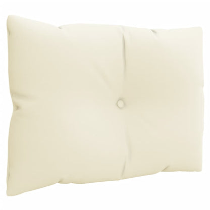 vidaXL Pallet Cushions 3 pcs Cream Fabric