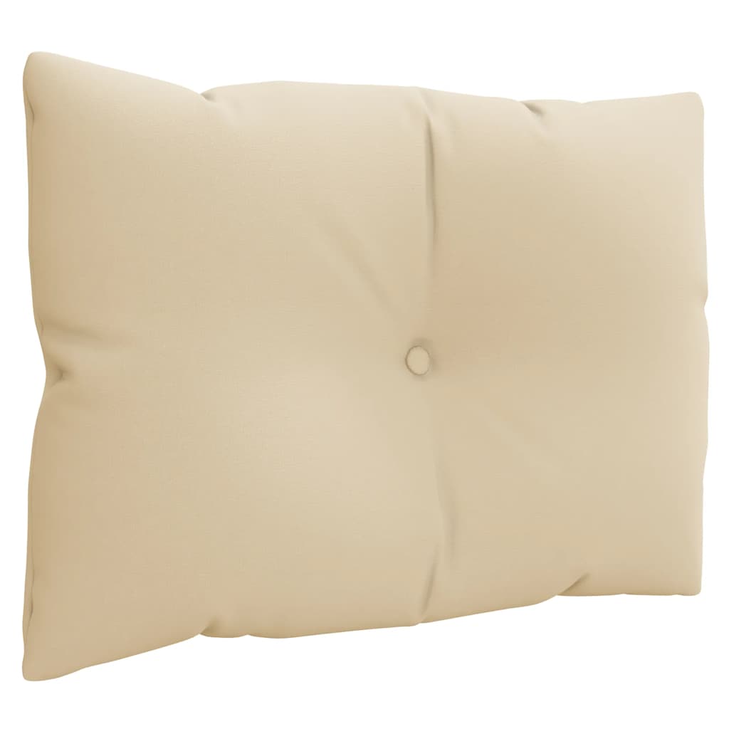 vidaXL Pallet Cushions 3 pcs Beige Fabric