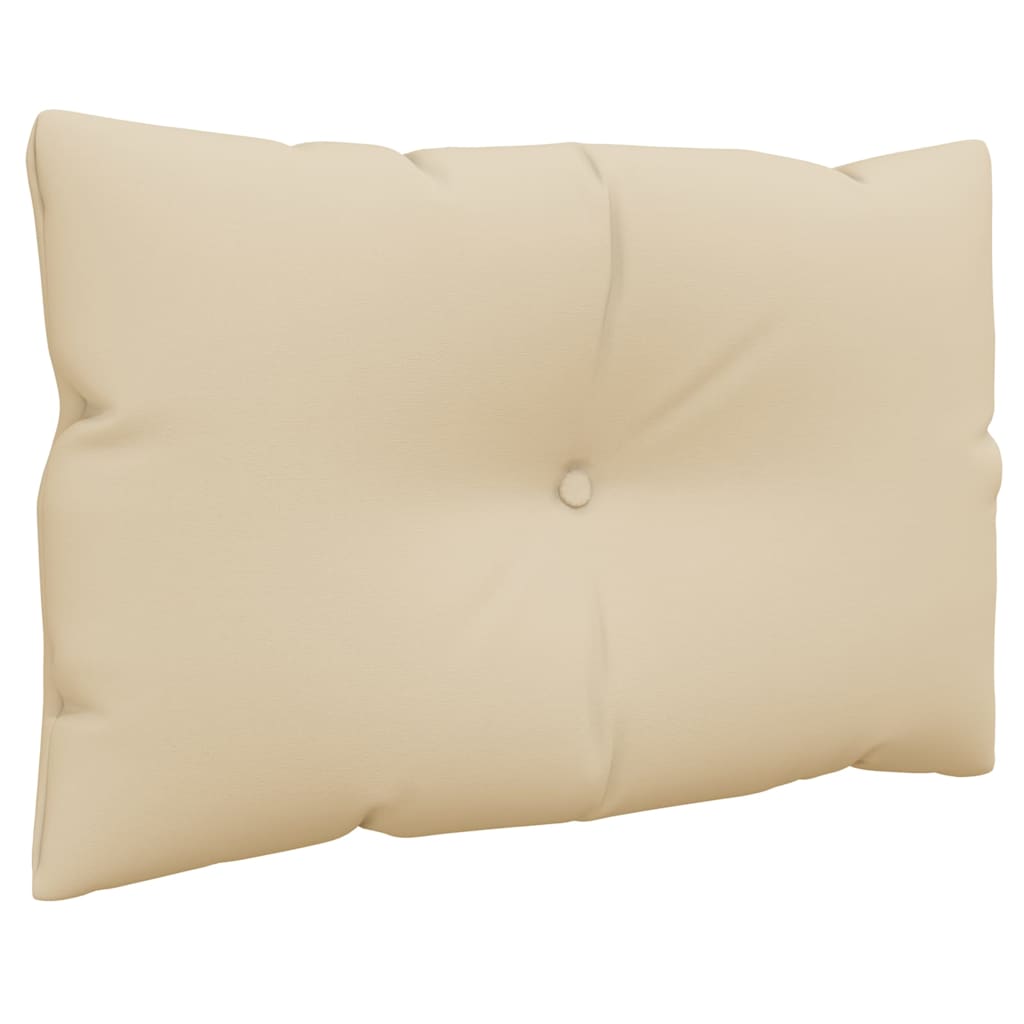 vidaXL Pallet Cushions 3 pcs Beige Fabric