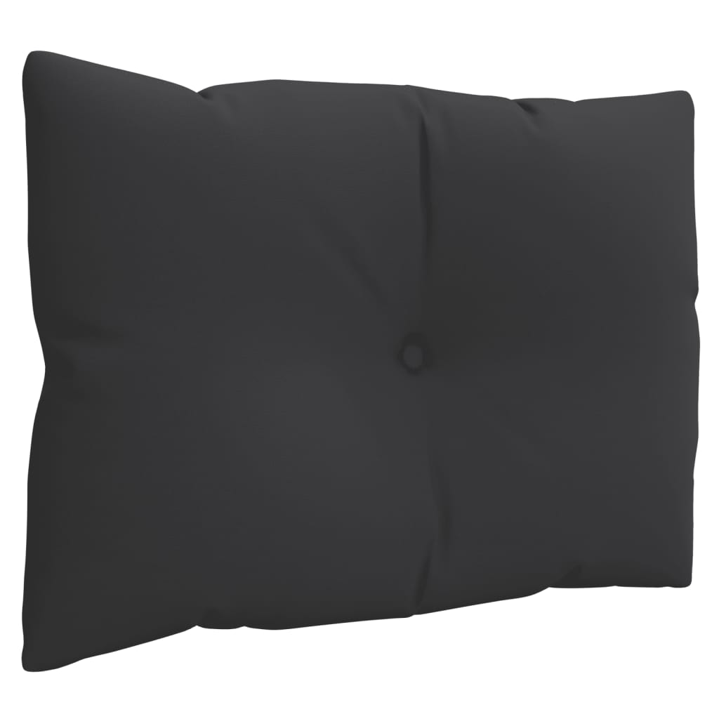 vidaXL Pallet Cushions 3 pcs Black Fabric