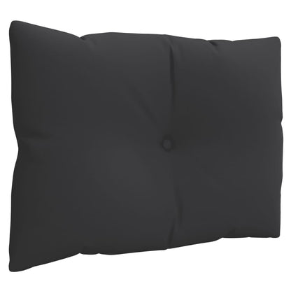vidaXL Pallet Cushions 3 pcs Black Fabric