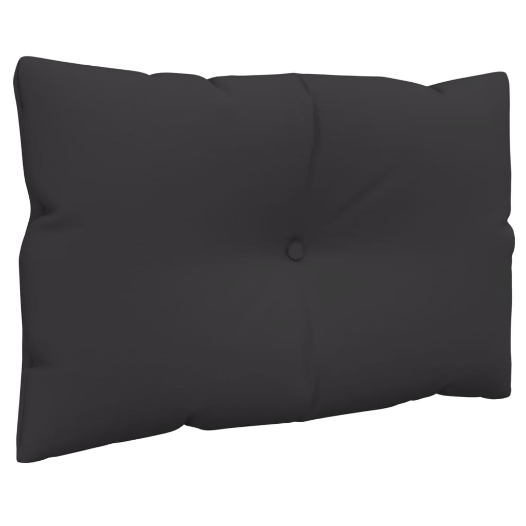 vidaXL Pallet Cushions 3 pcs Black Fabric