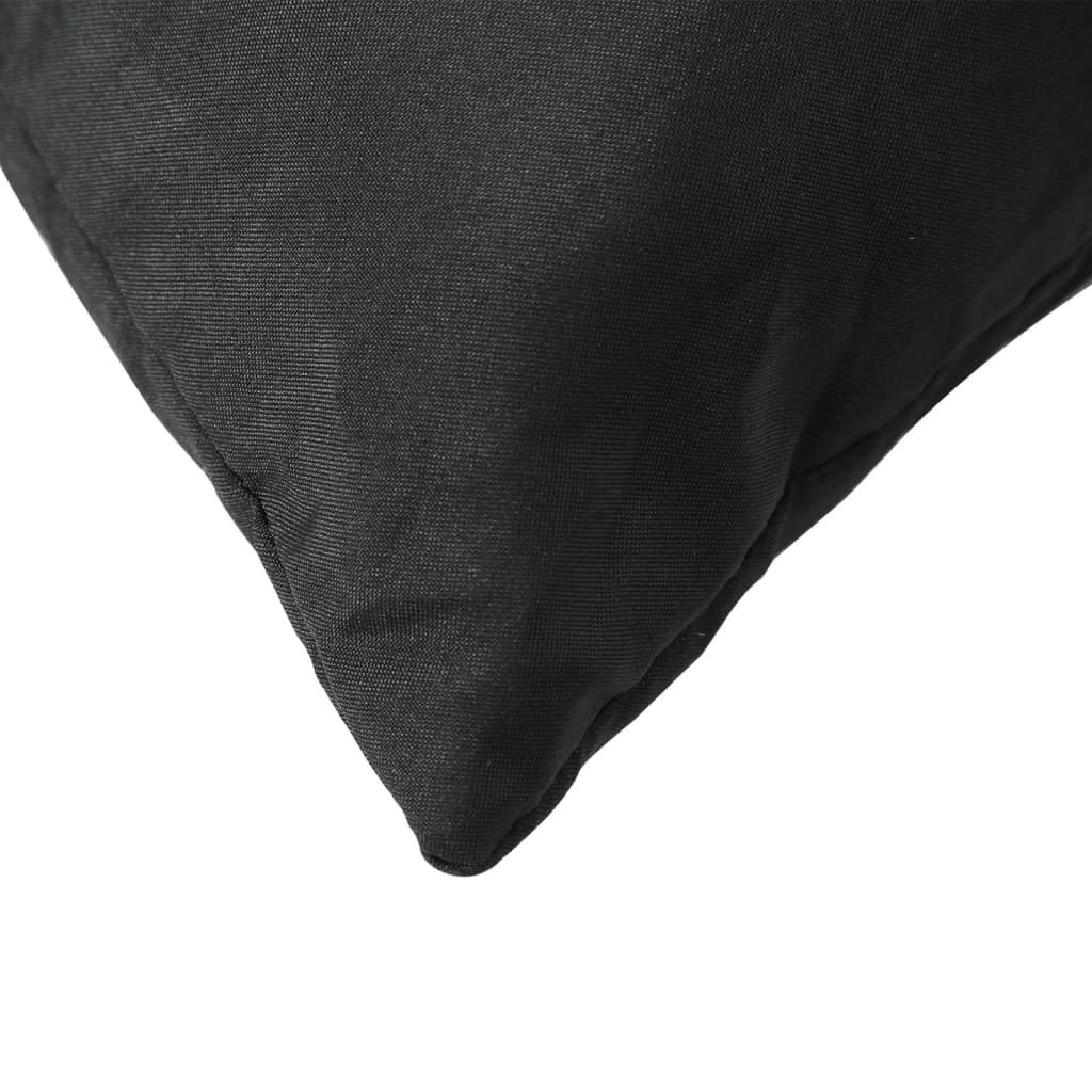 vidaXL Pallet Cushions 3 pcs Black Fabric
