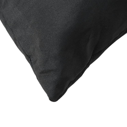 vidaXL Pallet Cushions 3 pcs Black Fabric
