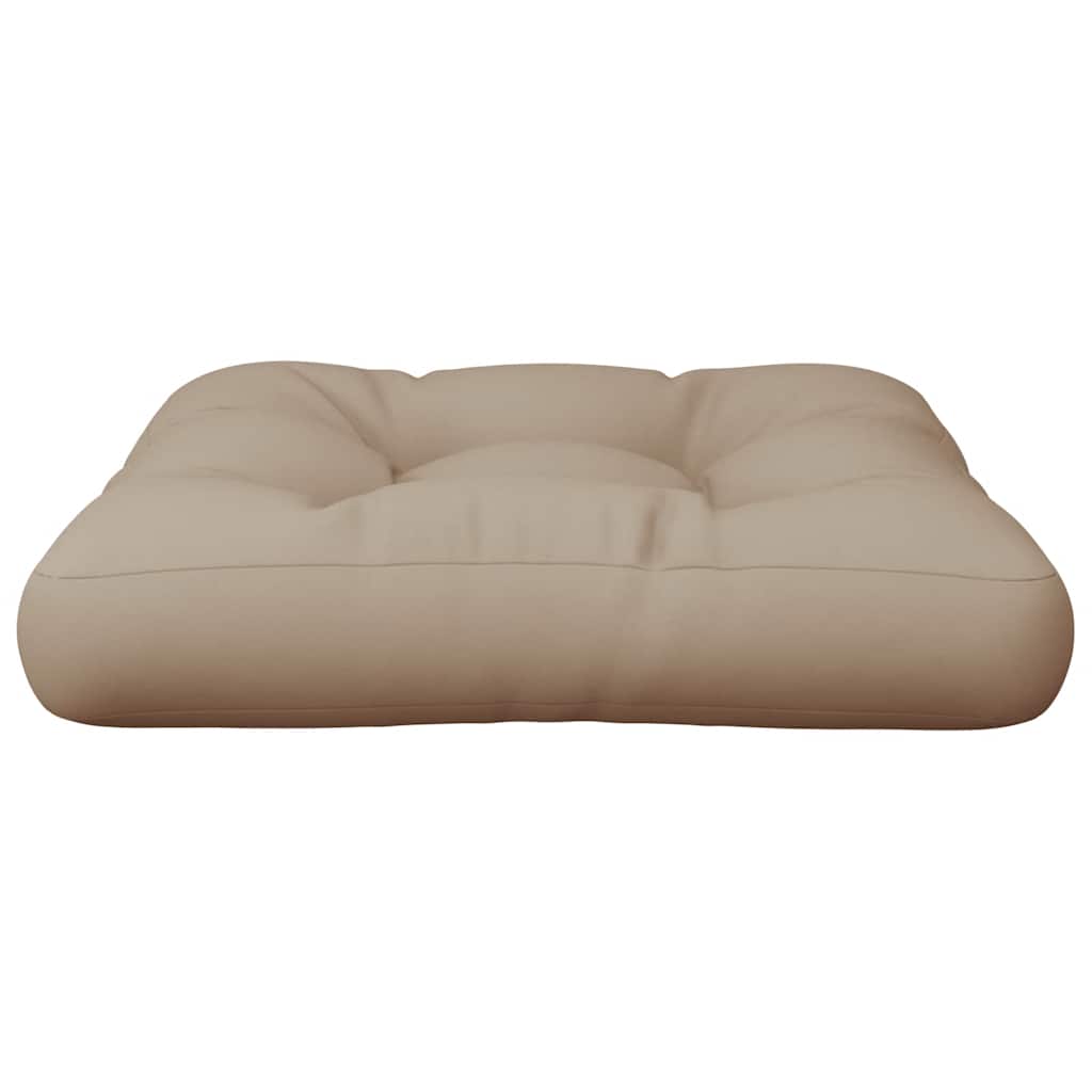 vidaXL Pallet Cushion Taupe 60x61.5x10 cm Fabric
