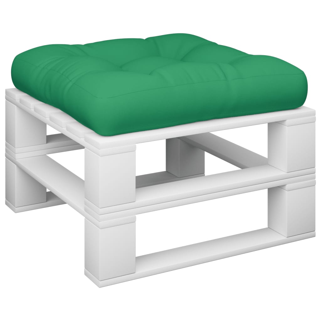 vidaXL Pallet Cushion Green 58x58x10 cm Fabric