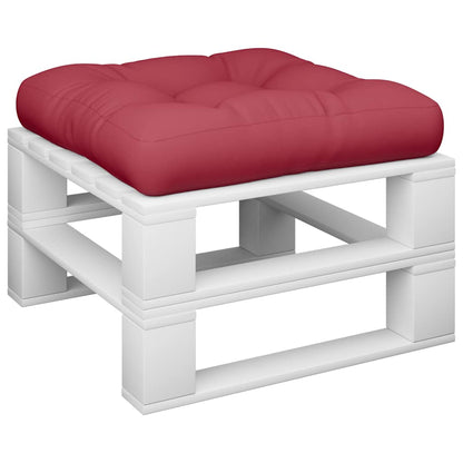 vidaXL Pallet Cushion Wine Red 58x58x10 cm Fabric