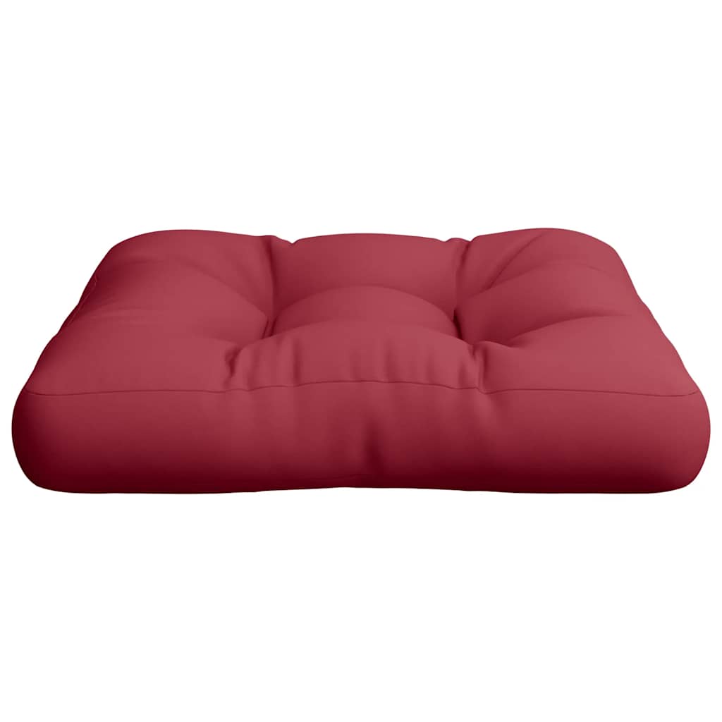 vidaXL Pallet Cushion Wine Red 58x58x10 cm Fabric