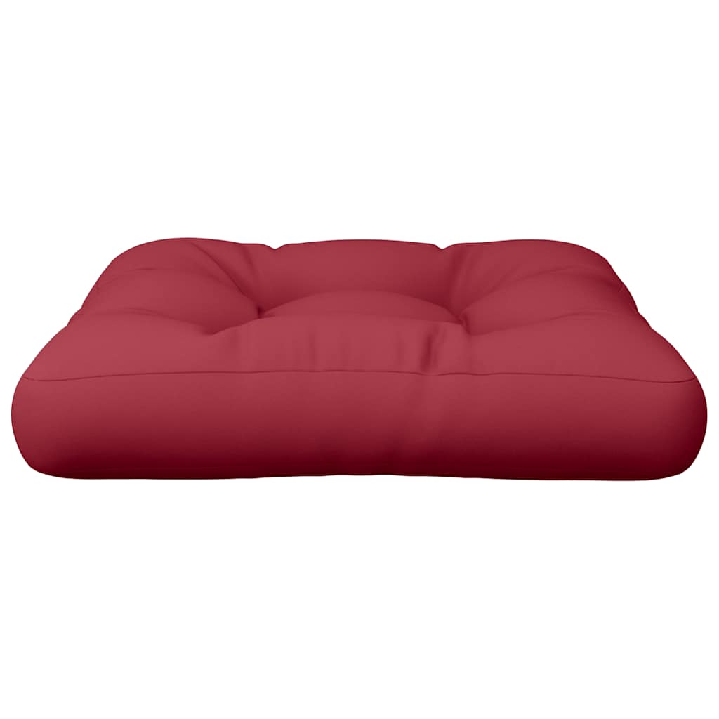vidaXL Pallet Cushion Wine Red 58x58x10 cm Fabric