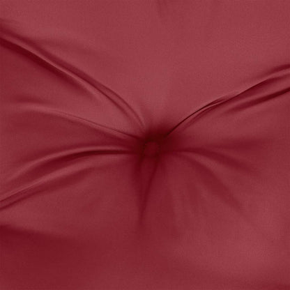 vidaXL Pallet Cushion Wine Red 58x58x10 cm Fabric