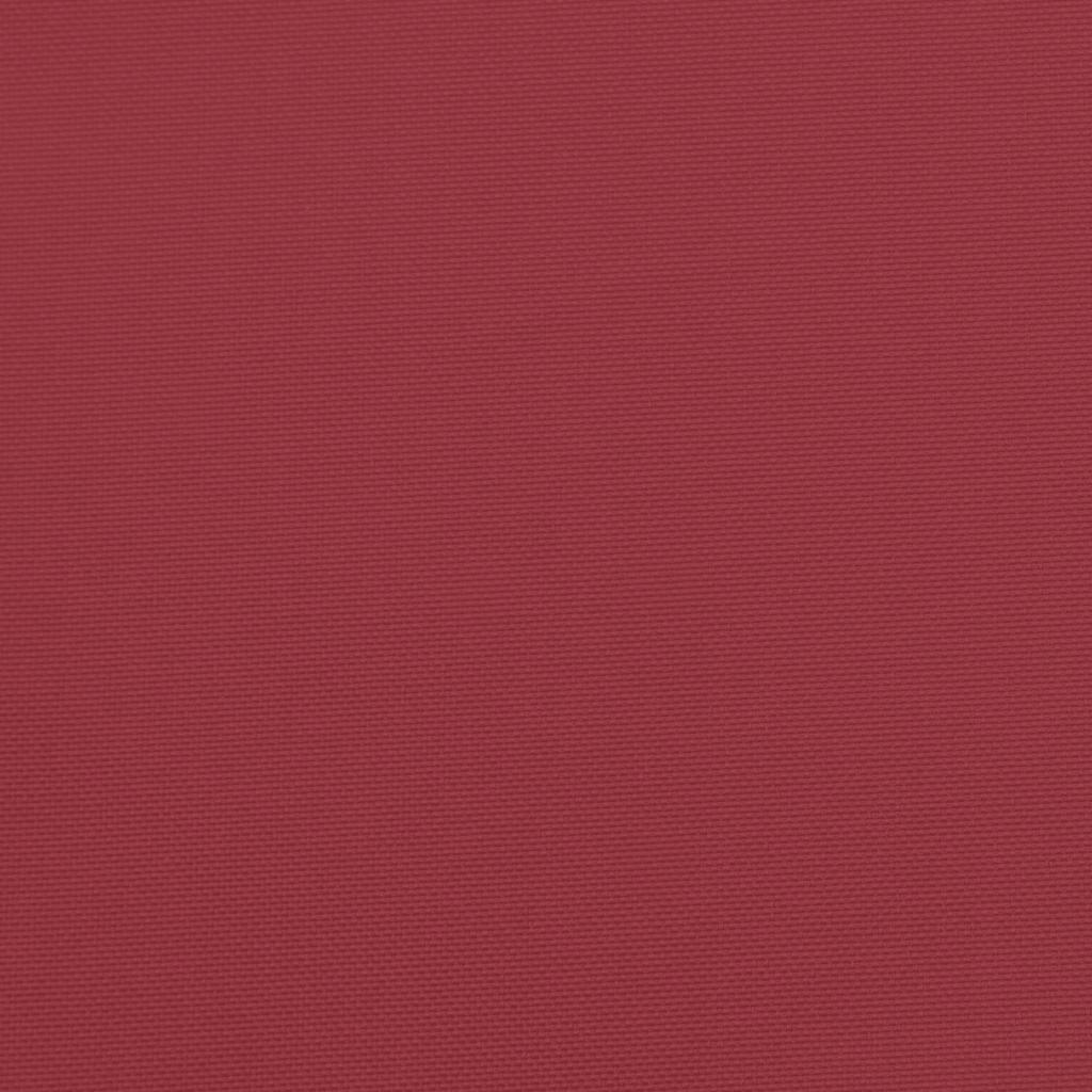 vidaXL Pallet Cushion Wine Red 58x58x10 cm Fabric