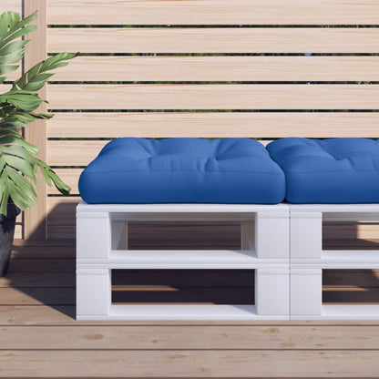 vidaXL Pallet Cushion Blue 58x58x10 cm Fabric