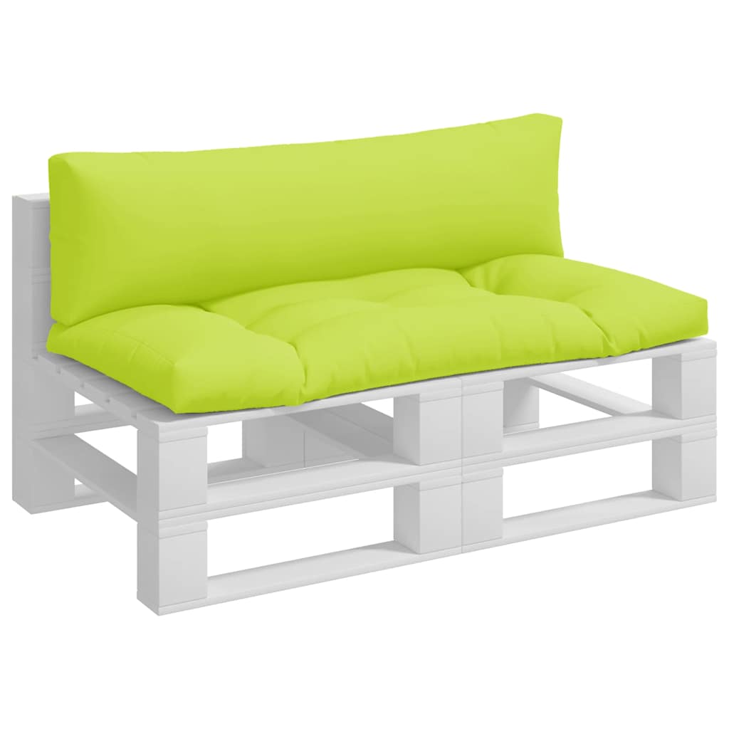 vidaXL Pallet Cushions 2 pcs Bright Green Fabric