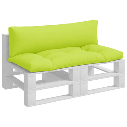 vidaXL Pallet Cushions 2 pcs Bright Green Fabric