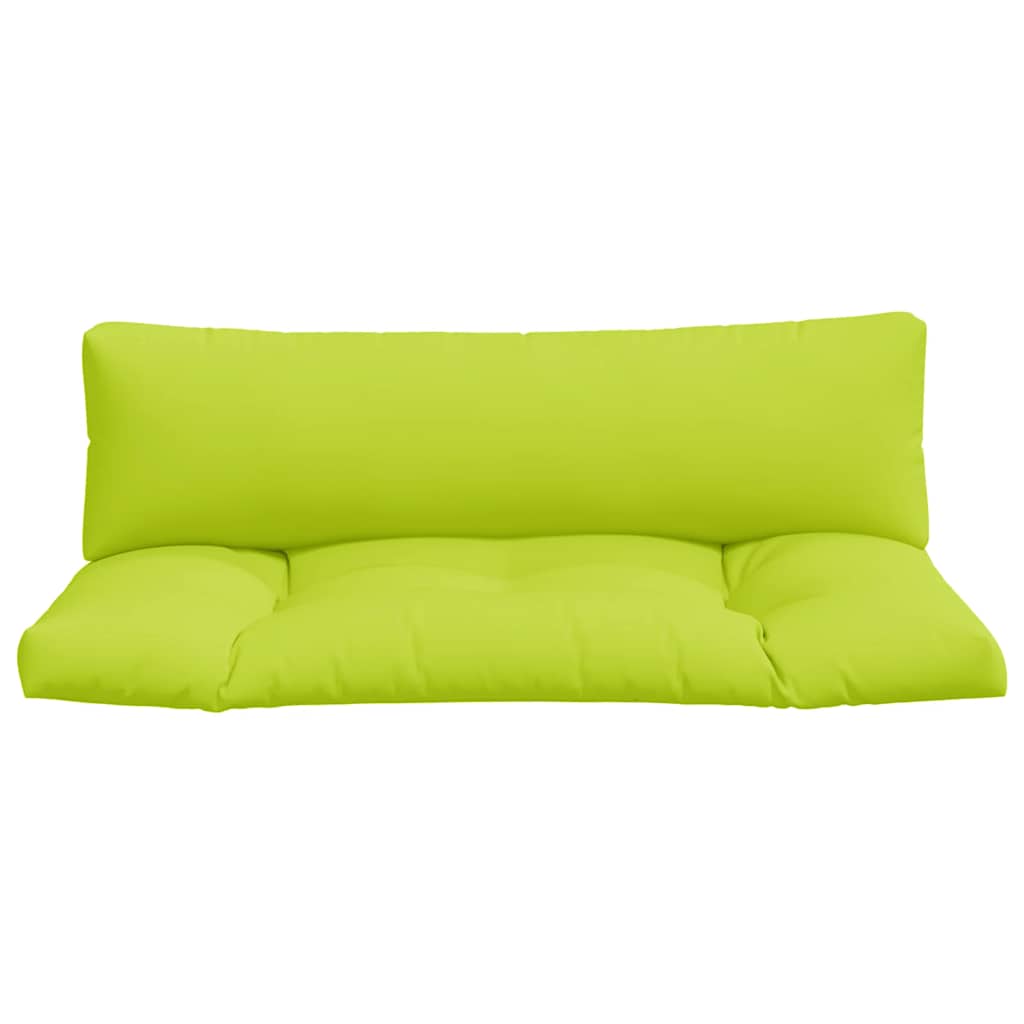 vidaXL Pallet Cushions 2 pcs Bright Green Fabric