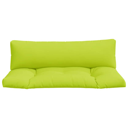 vidaXL Pallet Cushions 2 pcs Bright Green Fabric