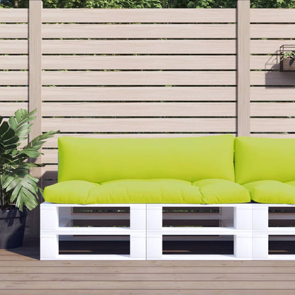 vidaXL Pallet Cushions 2 pcs Bright Green Fabric